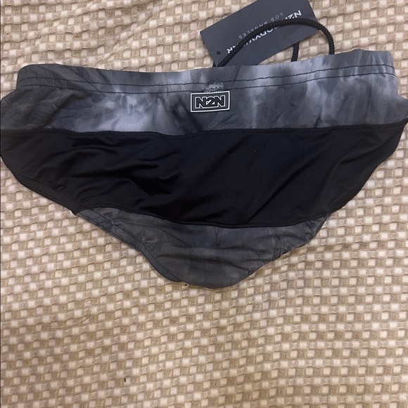 N2N gray and black Mesh Swim Brief - Picture 3 of 4